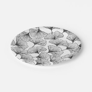 Blätter der Rose Pappteller