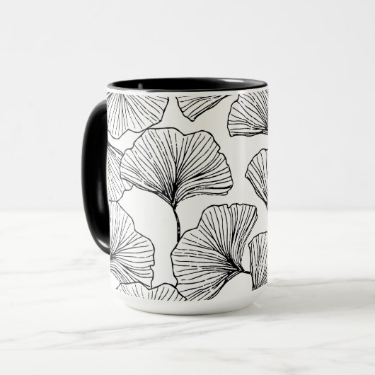 Blätter der Rose Tasse (Vorderseite Links)