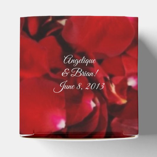 Blätter der rote Rose horizontal Geschenkschachtel (Oben)