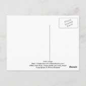 Blätter der rote Rose Postkarte (Rückseite)