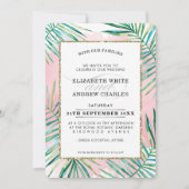 Blätter der schicken tropischen Strandpalme von WE Einladung (Vorderseite)