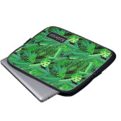Blätter der tropischen Palmen | addiert Ihren Laptopschutzhülle (Vorne Knopf)