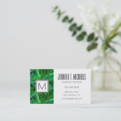 Blätter der tropischen Palmen | addiert Ihren Visitenkarte (Stehend Vorderseite)