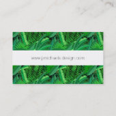 Blätter der tropischen Palmen | addiert Ihren Visitenkarte (Rückseite)