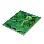 Blätter der tropischen Palmen Fliese (Seite)