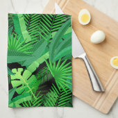 Blätter der tropischen Palmen Küchentuch (Viertel Falte)