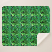 Blätter der tropischen Palmen Sherpadecke (Vorderseite (Horizontal))