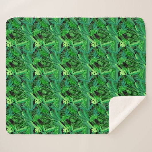 Blätter der tropischen Palmen Sherpadecke (Vorderseite (Horizontal))