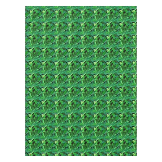 Blätter der tropischen Palmen Tischdecke (Vorderseite)