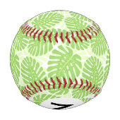 Blätter der tropischen Pflanze - Monstera-Muster Baseball (Rückseite)