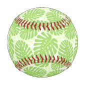 Blätter der tropischen Pflanze - Monstera-Muster Baseball (Vorderseite)