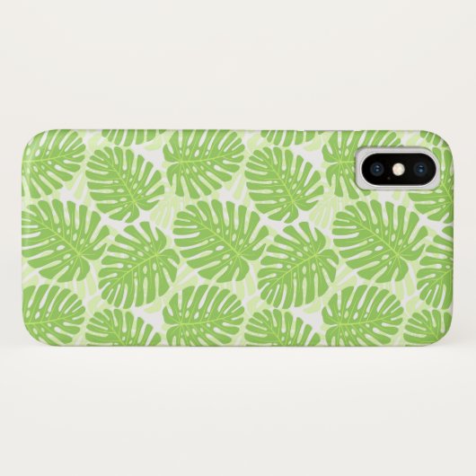 Blätter der tropischen Pflanze - Monstera Muster Case-Mate iPhone Hülle (Rückseite (Horizontal))