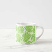 Blätter der tropischen Pflanze - Monstera-Muster Espressotasse (Rechts)