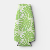 Blätter der tropischen Pflanze - Monstera-Muster Flaschenkühler (Vorderseite)