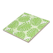 Blätter der tropischen Pflanze - Monstera Muster Fliese (Seite)