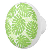 Blätter der tropischen Pflanze - Monstera Muster Keramikknauf (Rechts)