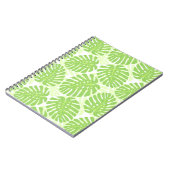 Blätter der tropischen Pflanze - Monstera-Muster Notizblock (Linke Seite)