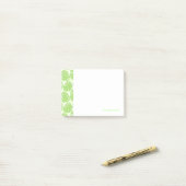 Blätter der tropischen Pflanze - Monstera-Muster Post-it Klebezettel (Auf Schreibtisch)