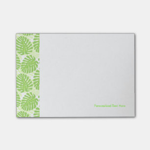 Blätter der tropischen Pflanze - Monstera-Muster Post-it Klebezettel
