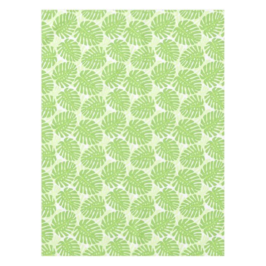 Blätter der tropischen Pflanze - Monstera Muster Tischdecke (Vorderseite)