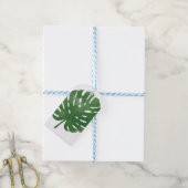 Blätter der Wasserfarbpalme Geschenkanhänger (Mit Garn)