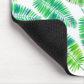 Blätter der Wasserfarbpalme Mousepad (Ecke)