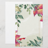 Blätter des botanischen Herbstes Briefpapier (Vorne/Hinten)