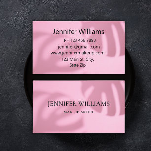 Blätter des eleganten modernen Makeup-Künstlers in Visitenkarte