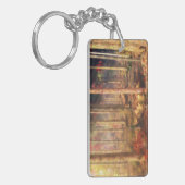 Blätter des Gold-Schlüsselanhängers Schlüsselanhänger (Vorderseite links)