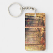 Blätter des Gold-Schlüsselanhängers Schlüsselanhänger (Vorderseite)