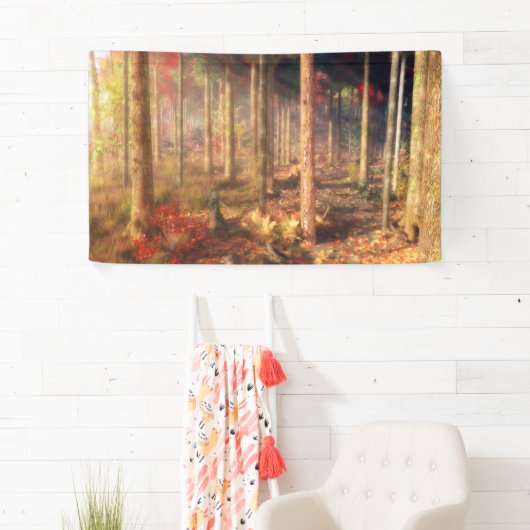 Blätter des Goldbanners Banner (Insitu)