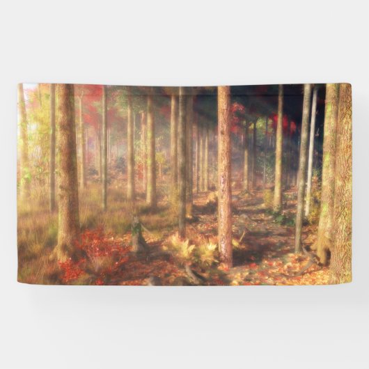 Blätter des Goldbanners Banner (Horizontal)