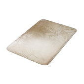 Blätter des Golden Shine Botanical Tropical Palm T Badematte (Schrägansicht)