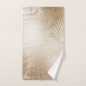 Blätter des Golden Shine Botanical Tropical Palm T Badhandtuch Set (Handtuch)