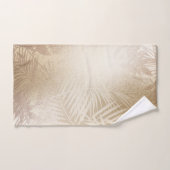 Blätter des Golden Shine Botanical Tropical Palm T Badhandtuch Set (Handtuch)