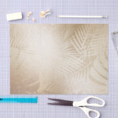 Blätter des Golden Shine Botanical Tropical Palm T Seidenpapier (Handwerk)