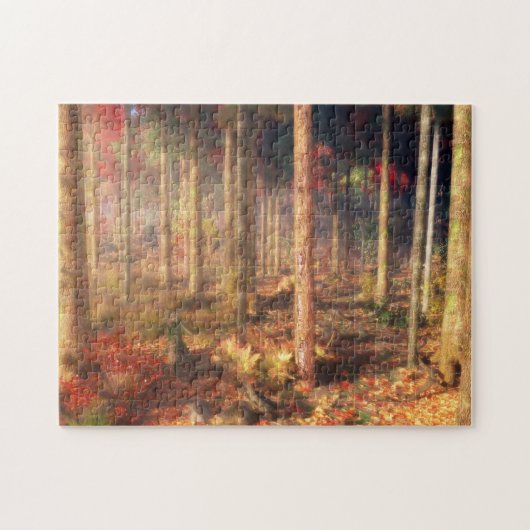 Blätter des Goldpuzzles Puzzle (Horizontal)