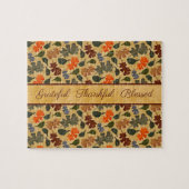 Blätter des Herbstbaums dankbar Dankbar gesegnet Puzzle (Horizontal)