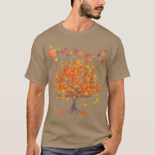 Blätter des Herbstbaums Naturwald fallen Premium64 T-Shirt