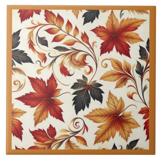 Blätter des Herbstes Fliese (Vorderseite)