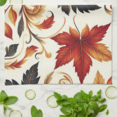 Blätter des Herbstes Geschirrtuch (Gefaltet)