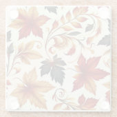 Blätter des Herbstes Glasuntersetzer (Rückseite)