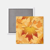 Blätter des Herbstes Magnet (Vorderseite/Rückseite)