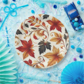 Blätter des Herbstes Pappteller (Party)