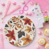 Blätter des Herbstes Pappteller (Party)