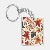 Blätter des Herbstes Schlüsselanhänger (Vorderseite links)