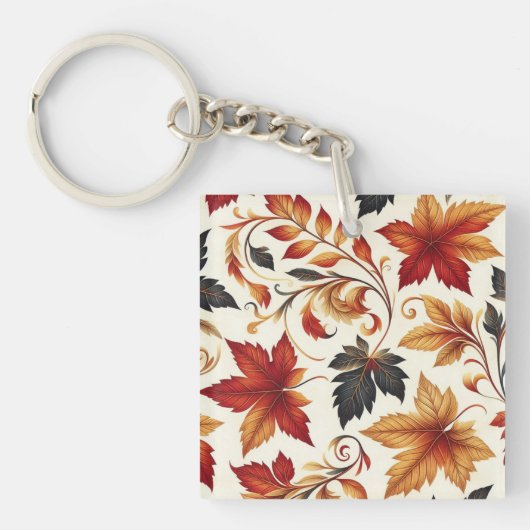 Blätter des Herbstes Schlüsselanhänger (Vorderseite)