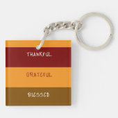 Blätter des Herbstes Schlüsselanhänger (Rückseite)