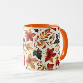 Blätter des Herbstes Tasse