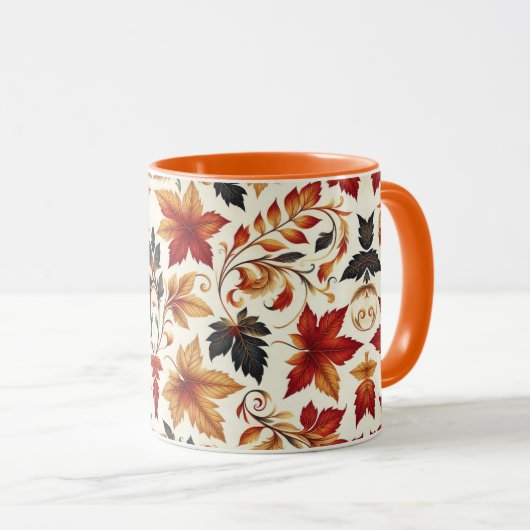 Blätter des Herbstes Tasse (VorderseiteRechts)